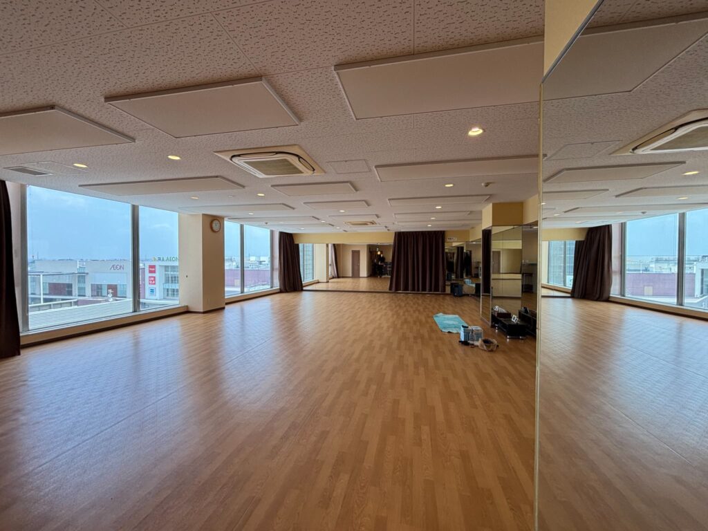ヨガピス越谷レイクタウン店のスタジオ